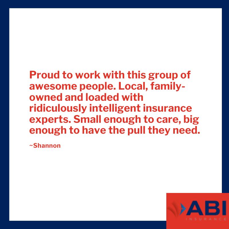 Want to learn more about what makes ABI Insurance different? 

See what some of our clients have to say!