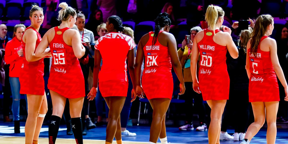 EnglandNetball's tweet photo. 🚶‍♀️ Heading towards game day!

The Vitality Roses face South Africa at 20:00 on Wednesday evening 🕗

💻 Watch live on @SkySports or YouTube! https://t.co/6PSJDCOD0Z