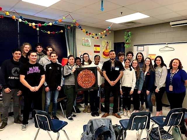 CesarStraw's tweet photo. Thank you for having me in your class Mrs. Sevilla.
It was so awesome taking to the class about my story and artwork!
#cesART #strawart #cesarcarbajal #storytime #VA https://t.co/tuGiyjRP41