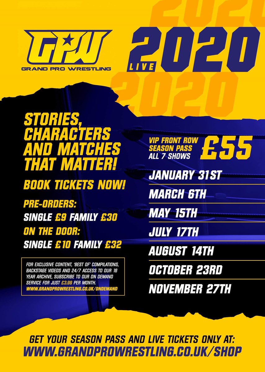 GrandPro's tweet photo. Full card for Jan 31st @TheMonacoWigan #BWAB 🔥

Tickets, family tickets and season tickets all available! https://t.co/ohBJVrK9SY https://t.co/zlYQCIptHy