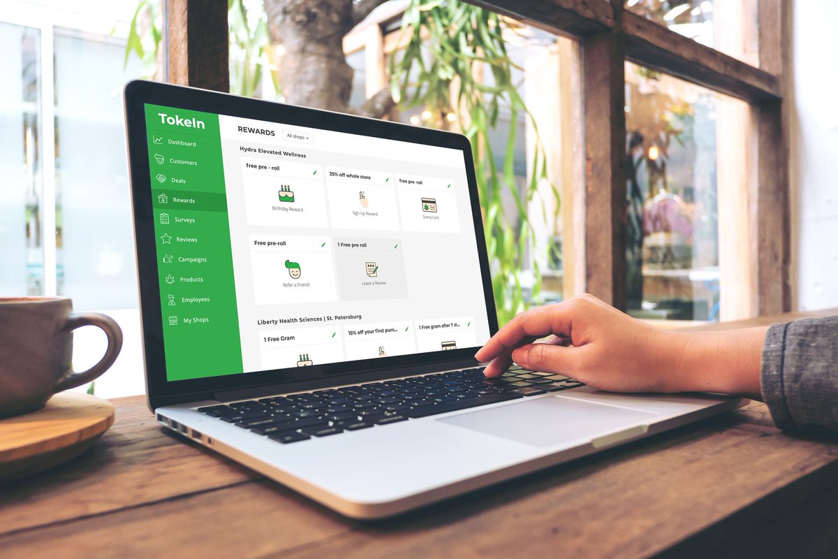 tokeinapp's tweet photo. TokeIn's intuitive loyalty &amp; rewards program paired with a custom purpose-built CRM allows for your dispensary to build and maintain lasting relationships with your customers/patients. Try it out today for free! https://t.co/3HOtO9dUxJ