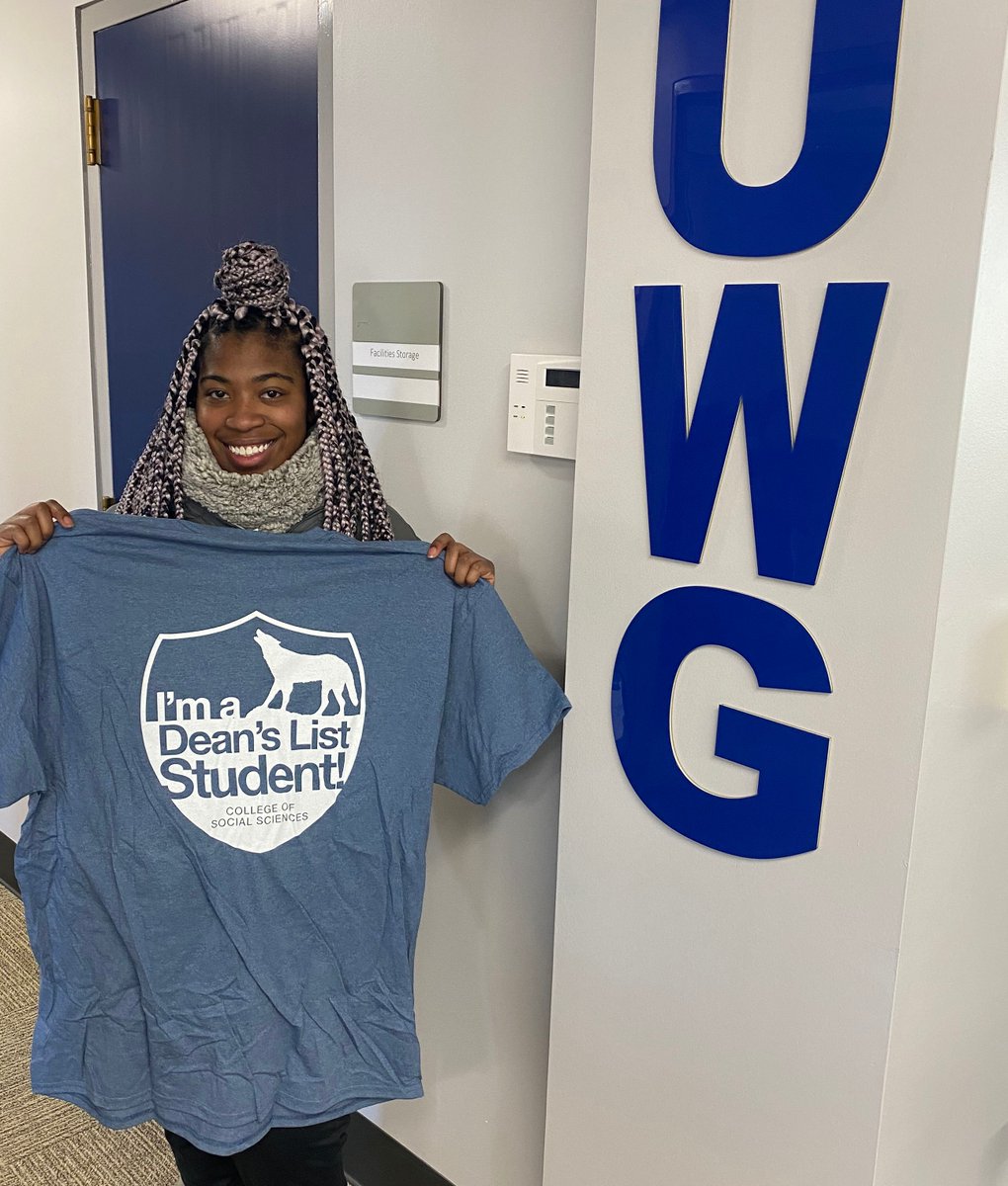 COSSUWG's tweet photo. GeAundra, all the hours you spent studying paid off!  Congratulations on your outstanding academic performance during this past semester!

If you made the Dean's list last semester stop by our office in Pafford.

#deanslist #collegeofsocialsciences #coss #uwg https://t.co/wQJbB0ib80