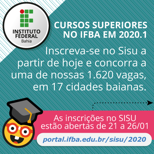 Confira seu número de matrícula — IFBA - Instituto Federal de