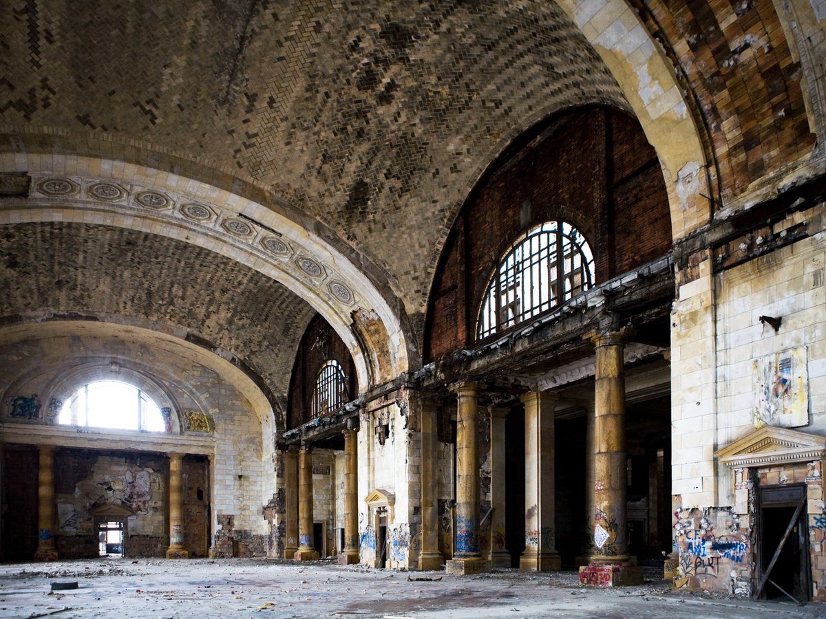 Michigan Central Station, Detroit, Reed and Stem, Warren and Wetmore, 1914