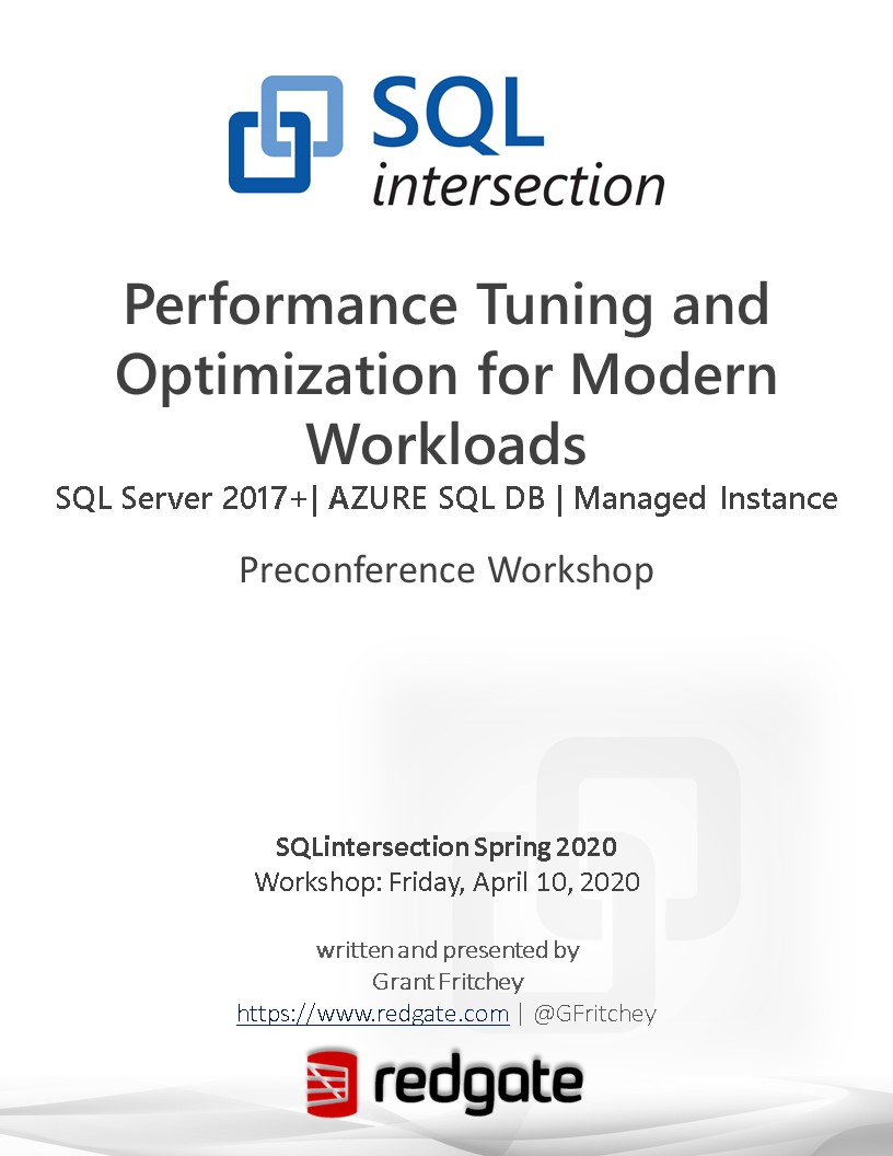 KimberlyLTripp's tweet image. Excited for #SQLintersection in Orlando, FL - April 5-10, 2020
Check out #SQLServer full-day, workshops Friday, April 10th from
@GFritchey
@tradney & @dpless
@nocentino
We hope 2cu there!
Add workshop package: bit.ly/SQL_Spring_202…
Register: sqlintersection.com/#!/register?ut…