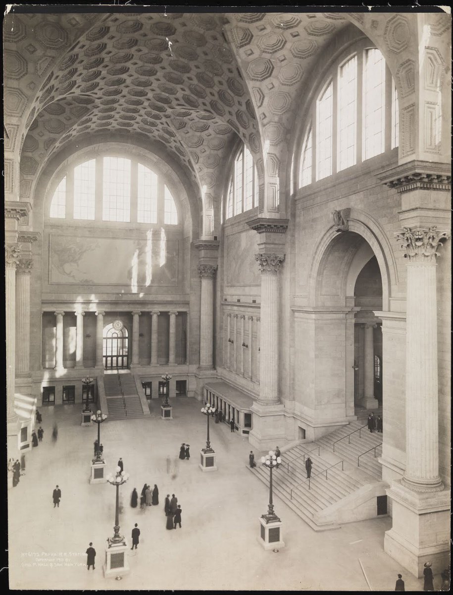 And of course the greatest of them all, the sadly demolished (1963) Penn Station in New York by the great McKim, Mead & White, 1910