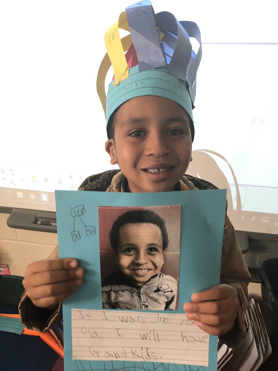 100 days smarter and still going strong!! ❤️ my first grade Kings and Queens of the 100th day of school!! @PrincipalERD <a href="/DicksonTigers/">E.R. Dickson Tigers</a>