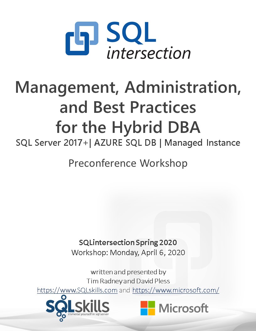 KimberlyLTripp's tweet image. Excited for #SQLintersection in Orlando, FL - April 5-10, 2020
Check out #SQLServer full-day, workshops Monday, April 6th from
@PaulRandal
@tradney & @dpless
@KimberlyLTripp
We hope 2cu there!
Add workshop package: bit.ly/SQL_Spring_202…
Register: sqlintersection.com/#!/register?ut…