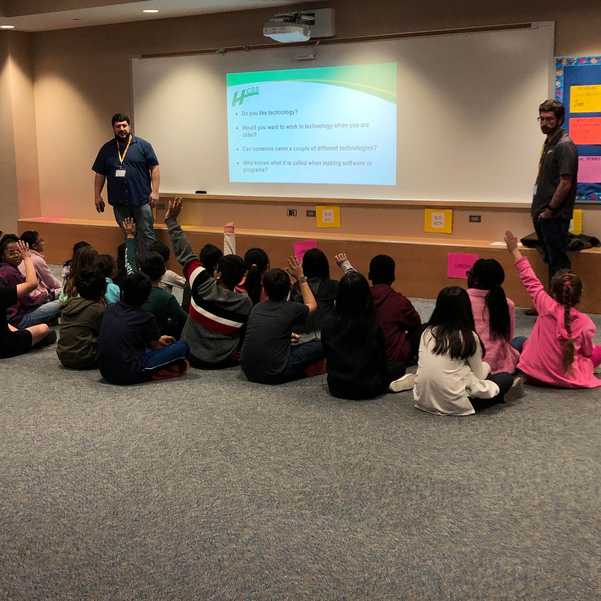 hcss's tweet photo. Today we participated in College and Career Week at Madden Elementary School. It's an opportunity to share the different paths and roles you can take to reach your career goals. #insidehcss #careers #hcsssoftware https://t.co/u4j5djrHe5