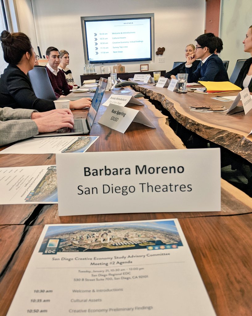 Excited to be a part of the 'Creative Economy' Advisory Committee. Working alongside @data4theppl @SDRegionalEDC @SDArtsComm @UCSDExtension @CityofSanDiego +  more, our goal is to quantify the value of our industry.