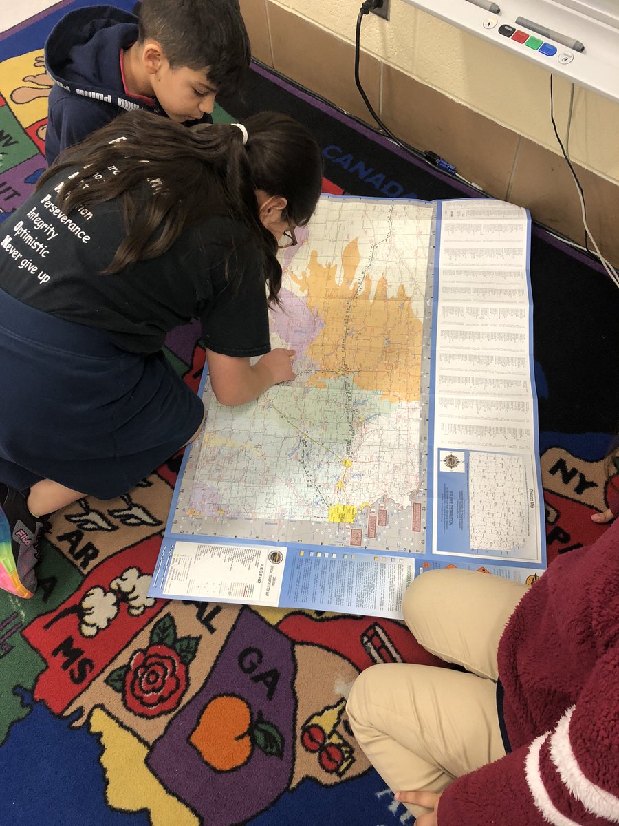 Want to blow a 3rd grader’s mind? Show them a road map of Kansas! 🤯😂#buildingbackground #IrvingShines <a href="/IrvingElementa1/">Irving Elementary USD 259</a>
