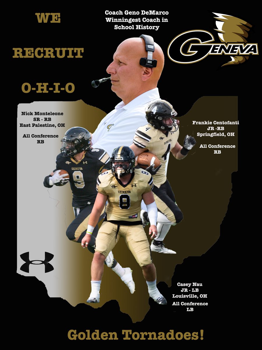 Geneva_Football's tweet image. WE RECRUIT O-H-I-O

Buckeye State is firmly in our sights!

Playmakers come from everywhere! We will find them!

#EnduretoReign
#UsIsAlwaysUS