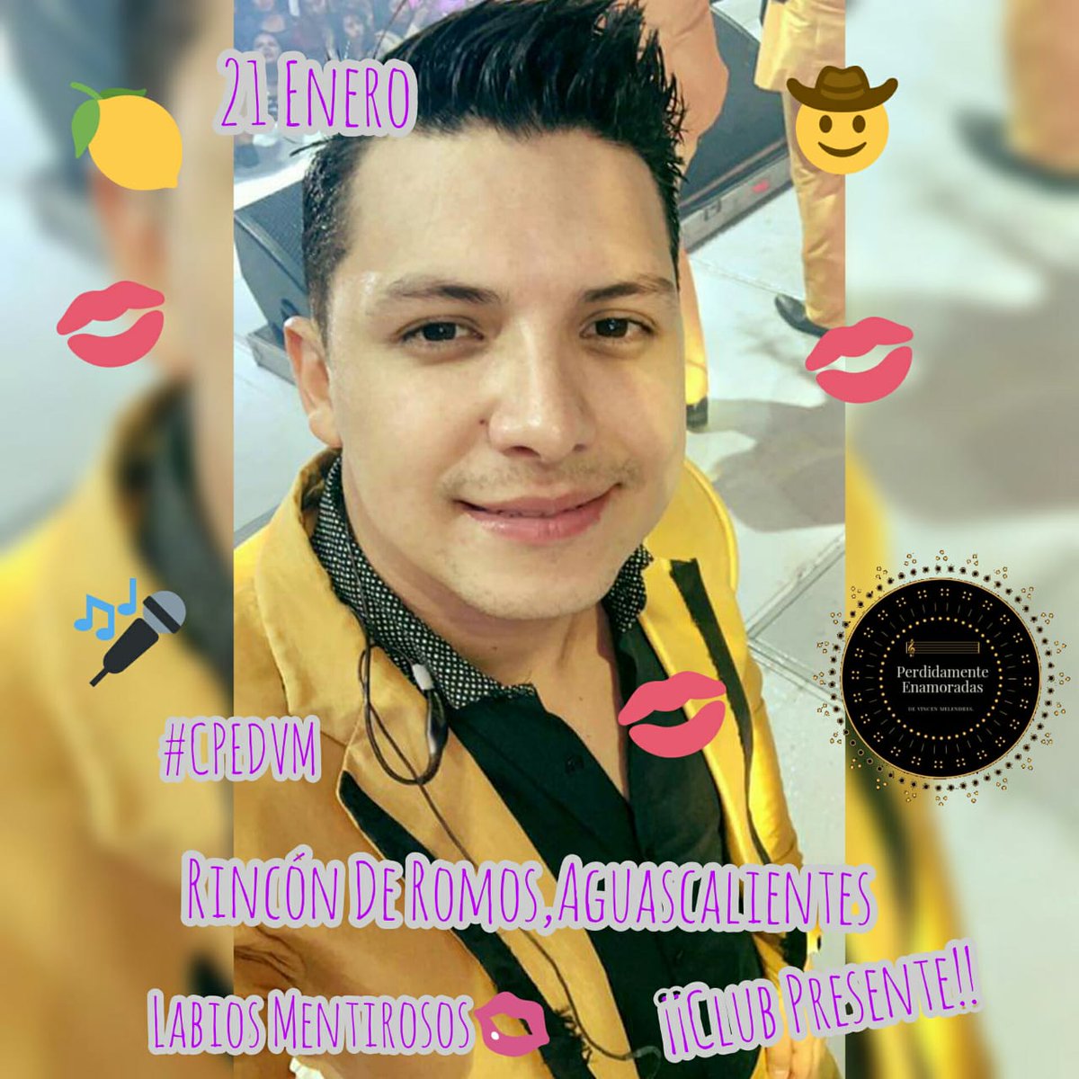 PEDVincen1's tweet photo. 🤩🎉🙏🏻Iniciando el año
2⃣0⃣2⃣0⃣ Hoy Martes
2⃣1⃣ de Enero en "RINCÓN DE ROMOS,AGUASCALIENTES" 🇲🇽🙂🎤🎶
Con su tour:🛩😉
#Labi💋sMentirosos🥺❤
“LA ARROLLADORA BANDA EL LIMÓN“🍋
#ClubPresente❤🥰💃🏻🥳
Y tu asistiras? 🤔🧐
@Vincenelnino
@arrolladora
@PEDVincen1 https://t.co/GnbvRsrg7A