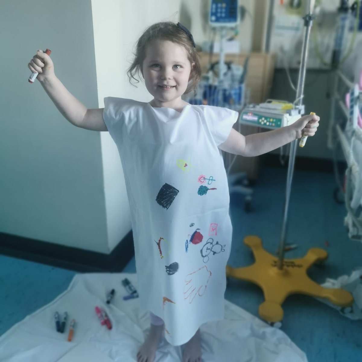 Today we had the pleasure of our new fashion designer showcasing her new line on the ward. #superstar #watchthisspace #teampaeds #paedsrock 💗🤩 #princessfashion @Wyevalleynhspl1