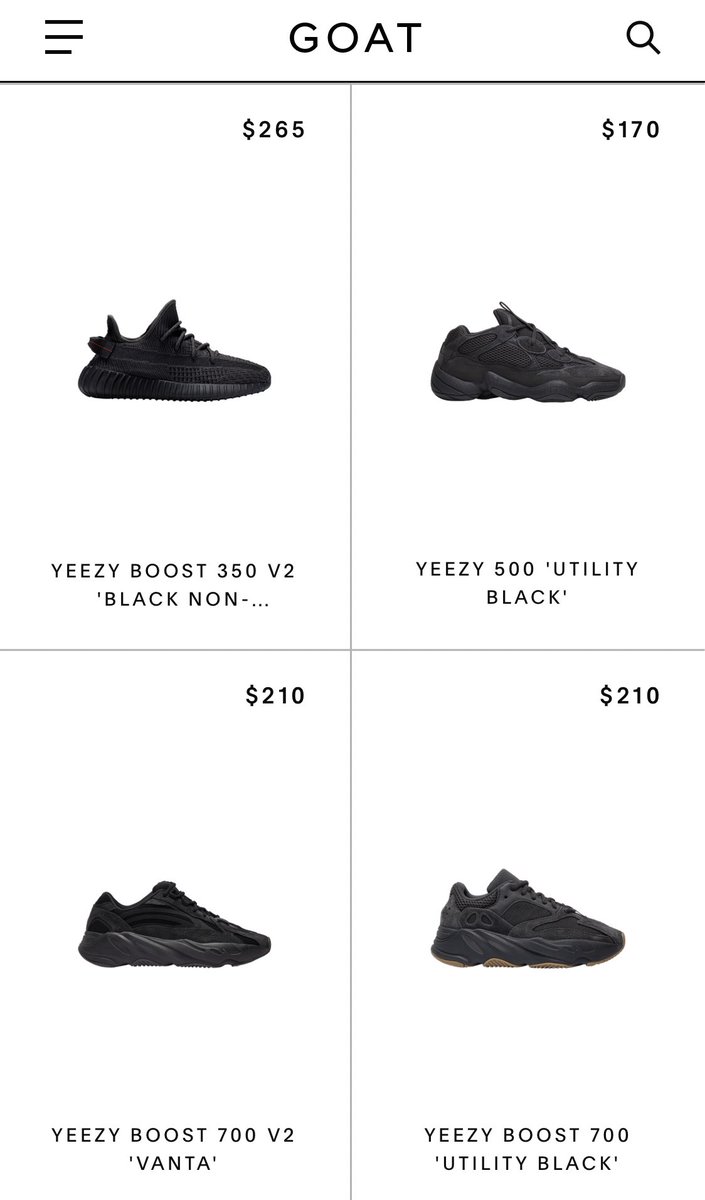 كثيرين يرسلون لي يسألون عن جزم Yeezy ووين أرخص مواقع لبيعها ..
الموقعين هذي هي الأرخص والألوان الجديدة كلها متوفرة فيها وبسعر أقل بكثير من انستقرام وغيره 

يحتاج بريد امريكي حالياً🔰
stockx.com
يشحن للسعودية مباشرة🔰
goat.com
.