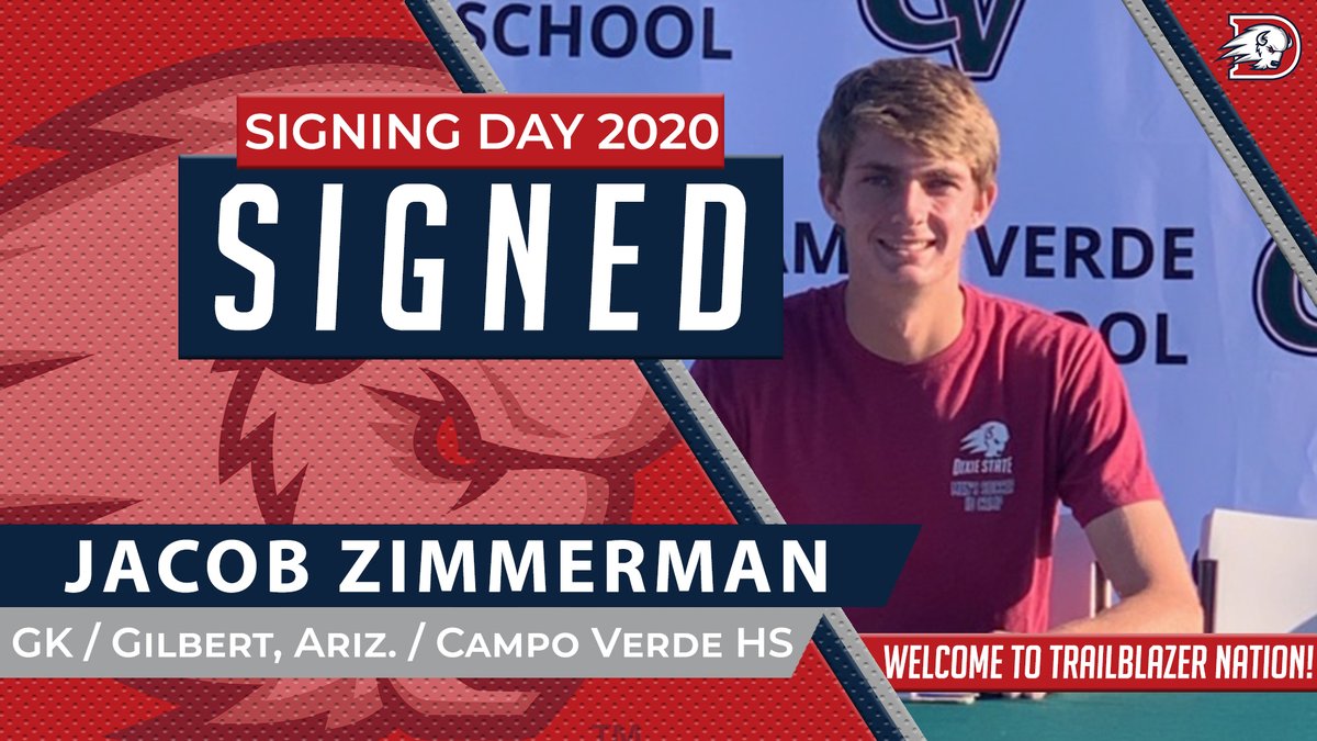 UtahTech_Sports's tweet photo. MSOC: Welcome Jacob Zimmerman to the Dixie State Trailblazers Family! @DixieMensSoccer #DixieBlazers #FirstD1SigningClass https://t.co/FagGAq6N4g