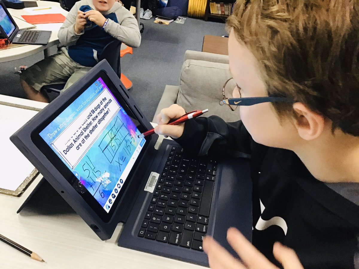 jennarzsimpson's tweet photo. Students have been working hard on word problems, strip diagrams, and equations thanks to @nearpod! I might have also thrown a little surprise into the vocabulary practice... 😂@SVEmisd https://t.co/ZJqdgMnf0A