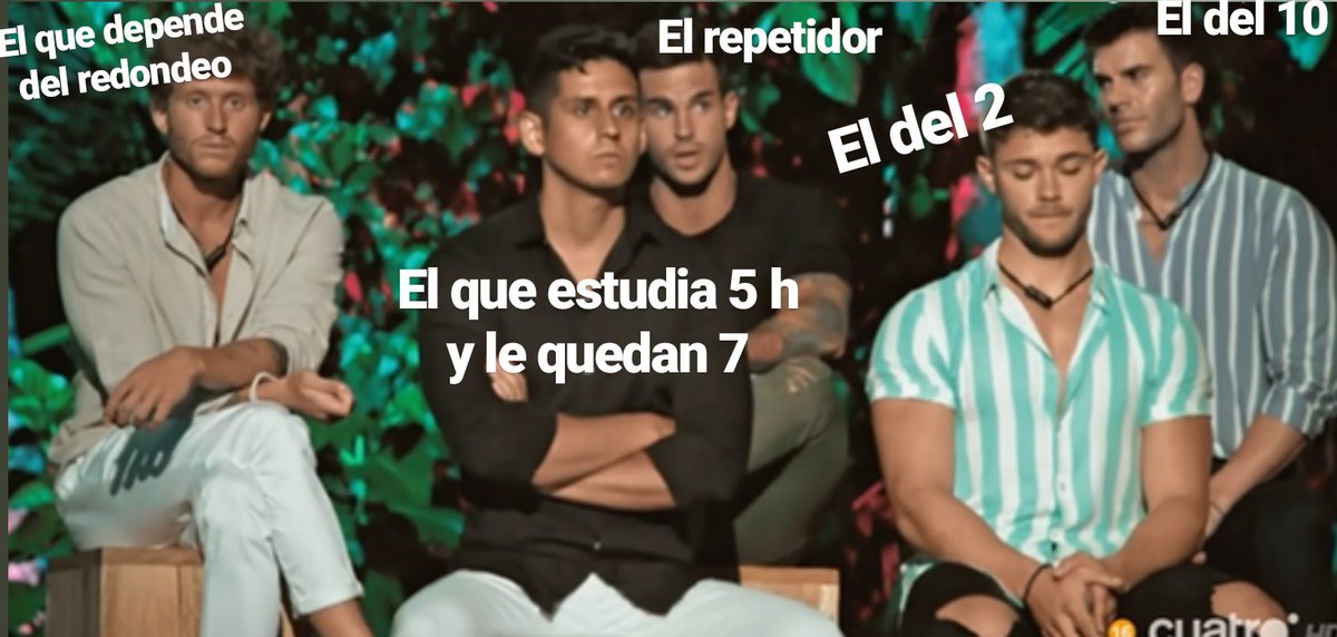 foropatines's tweet photo. Tipos de alumnos cuando dan las notas #LaIslaDeLasTentaciones4 https://t.co/qETyHMvjcp