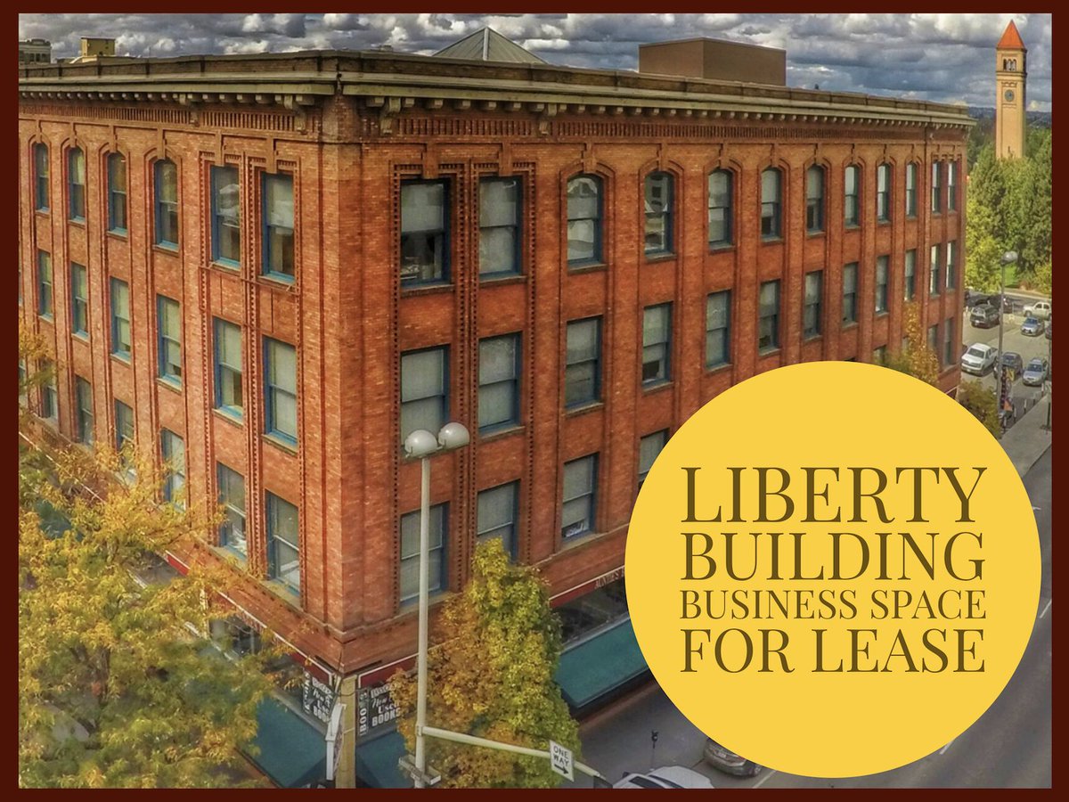 libertyspokane's tweet photo. Are you looking to upgrade your business location? Want to be a part of the best and the brightest in Spokane? We have business space coming up for lease in the historic Liberty Building in the heart of Downtown! Visit our website for more information https://t.co/hXbdYKi6aD https://t.co/IjL9b6PcBB