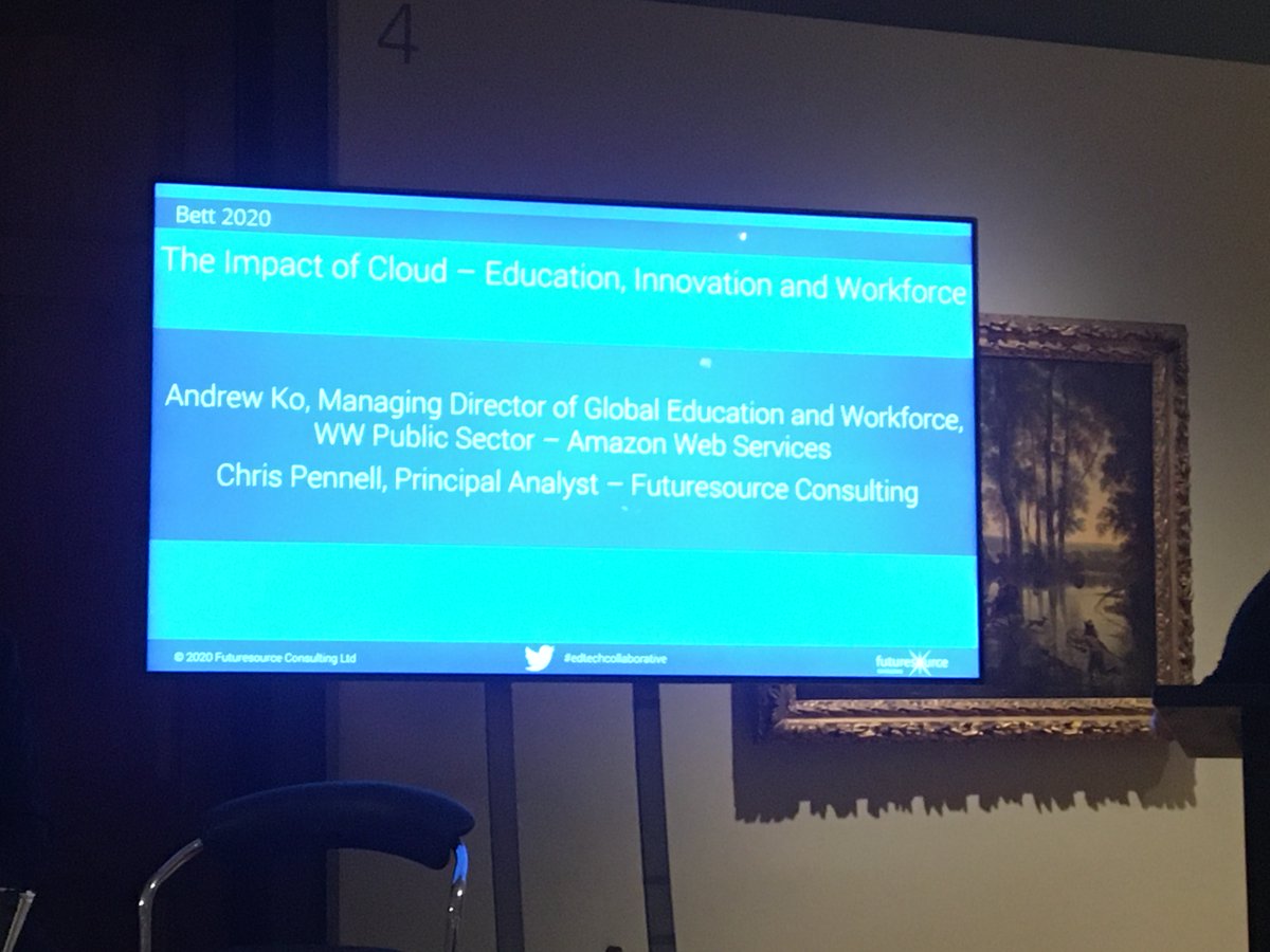 AWS_Edu's tweet photo. “As web services & the cloud continue to grow, we have a community of partners interested in how they can change―which opens up holistic conversations about how to teach & educate." - Andrew Ko, Director, Global Education, AWS #edtechcollaborative https://t.co/kVWdbi0zqW