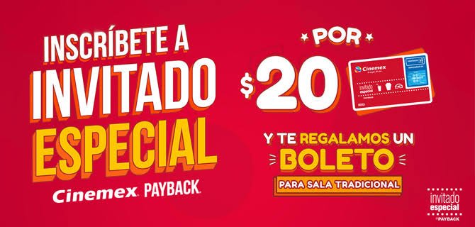 Michell03436628's tweet photo. Invitado Especial es el Programa de Lealtad de Cinemex que premia tu diversión, ya que te recompensa de manera inmediata. Para ofrecerte mayores beneficios, Invitado Especial se ha unido a PAYBACK. https://t.co/0KJEvc5hMy