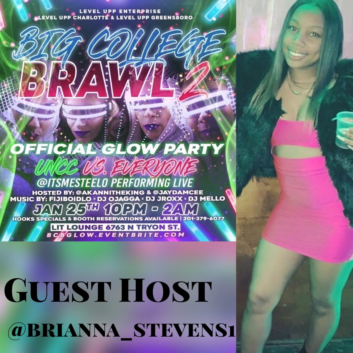 AkanniTheKing's tweet image. BIG COLLEGE BRAWL ‼️
#BCBGlowEdition 

350+ Tickets Sold 🤦🏾‍♂️
#UNCC vs Everybody 

✅ Glow Paint , Glow Sticks, Glow Lights And More ‼️

Come Party With The Hottest Marketing Team In Charlotte #LevelUppEnt 

BCBGlow.Eventbrite.Com