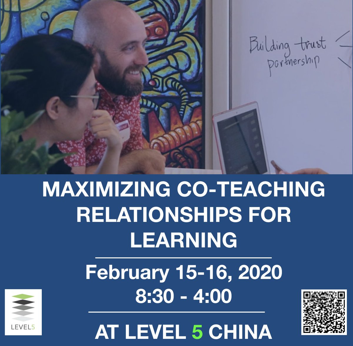You are invited! Sign up before Chinese New Year to obtain the early bird discount for this popular co-teaching PL event!  Leverage the collective experience within your classroom!

bit.ly/L5coteaching #edchat #ISSedu