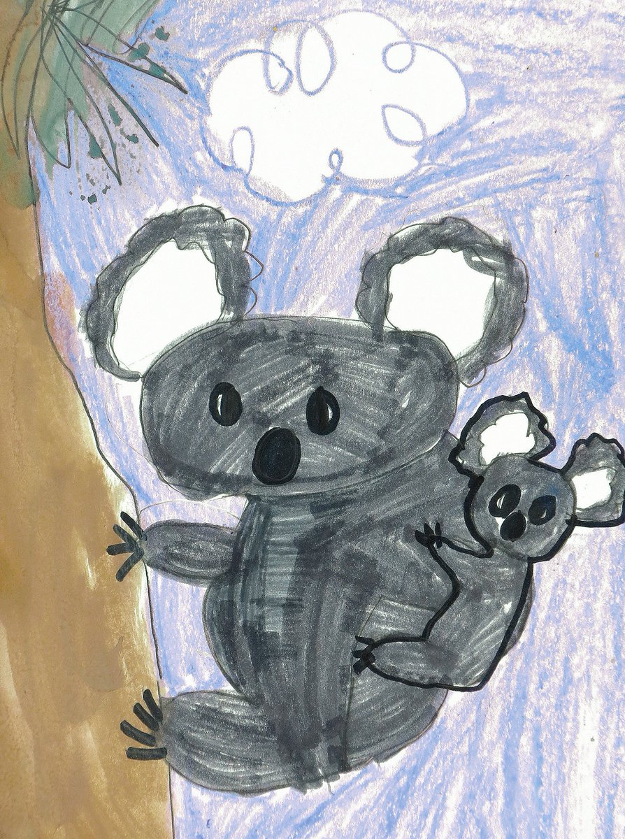 Thinking of the koalas and all the animals &amp; individuals affected by the bushfires in Australia. If your child has created art featuring an Aussie animal, we’d love to see it. Please share it here! 

#AustralianFires #AustraliaBurns #australianwildlife #australianbushfires