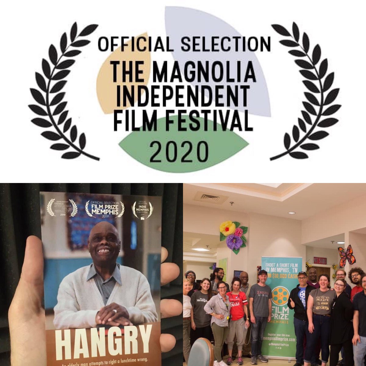 memfilmprize's tweet photo. Congratulations to @ClintTill &amp; cast &amp; crew of ‘Hangry’, a MemphisFilmPrize 2019 TOP TEN FINALIST!!! Screening at the @magfilmfest The Magnolia Independent Film Festival Feb. 27-29, 2020! #filmmaking #film #filmcommunity #filmfestivallife https://t.co/FYOWr97tMk