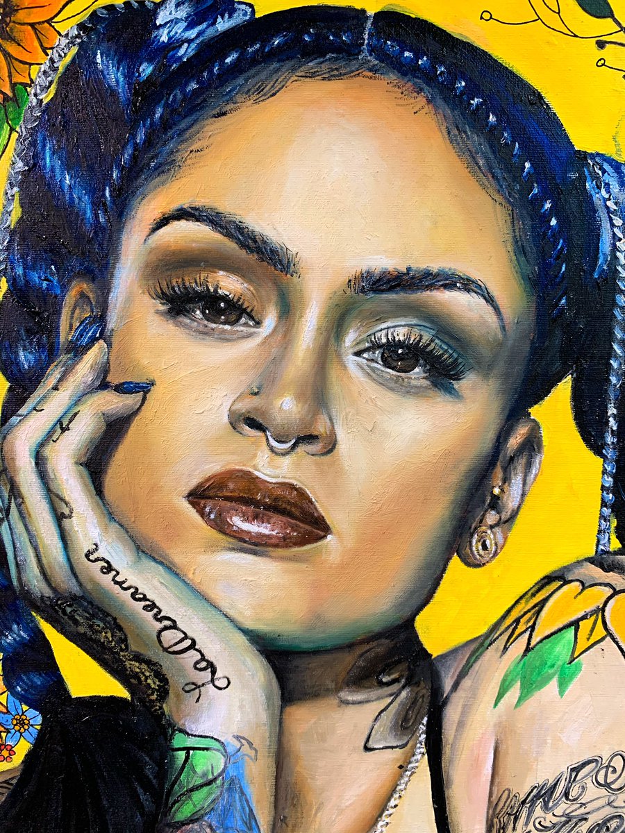 KEHLANI 🌻🦋🍯 24x30” oil paint on canvas. 

Please tag @Kehlani I need her to see this 😩✨