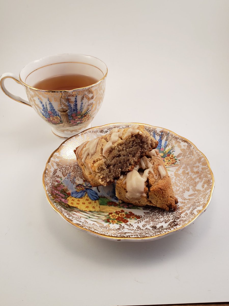 InsightKeto's tweet photo. A delicious maple pecan keto scone &amp; a lovely cup of Jasmine tea. I am feeling a bit British today! 

#ketolife #ketotreats #ketogeniclifestyle #loveketo https://t.co/Hx8zKAa2sg