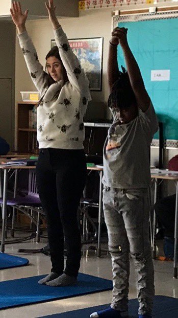 MPS_CBE's tweet photo. Students and teachers from The Class participating in Tuesday morning yoga with Danielle.Β Mindfulness, meditation, and some much needed stretches. @yyCBEdu #healthywolverines #mindandbodyconnection βοΈβ€οΈπ§ββοΈ https://t.co/CtUvqQBkDP