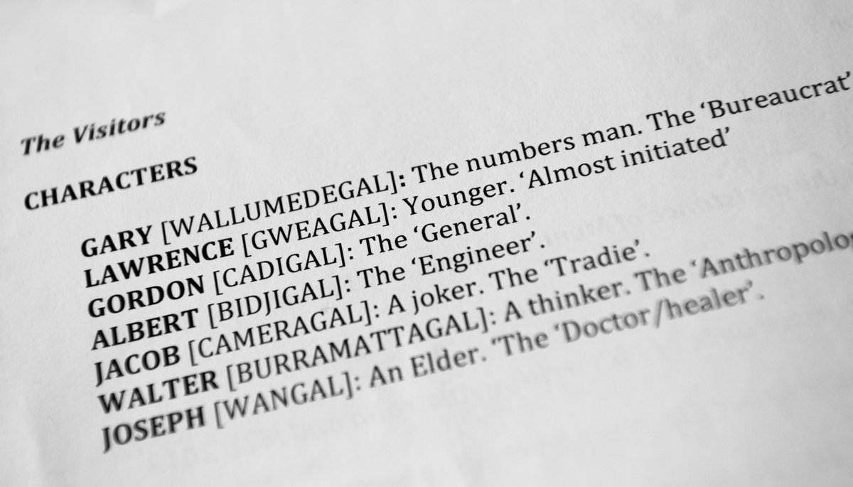 Thinking of seeing Black Cockatoo at Ensemble Theatre
 or The Visitors (pictured) at Carriageworks this week? Head to @australianplays to read the scripts online during January: australianplays.org/sydney-festiva…