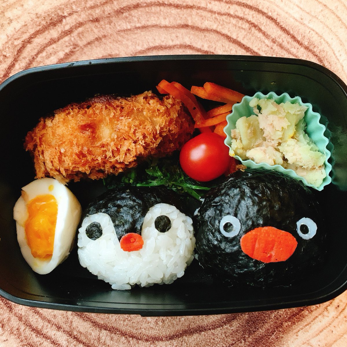 Ayako 今日はピングーとピンガのお弁当にしましたよ Pingu Pinga ピングー ピンガ キャラ弁