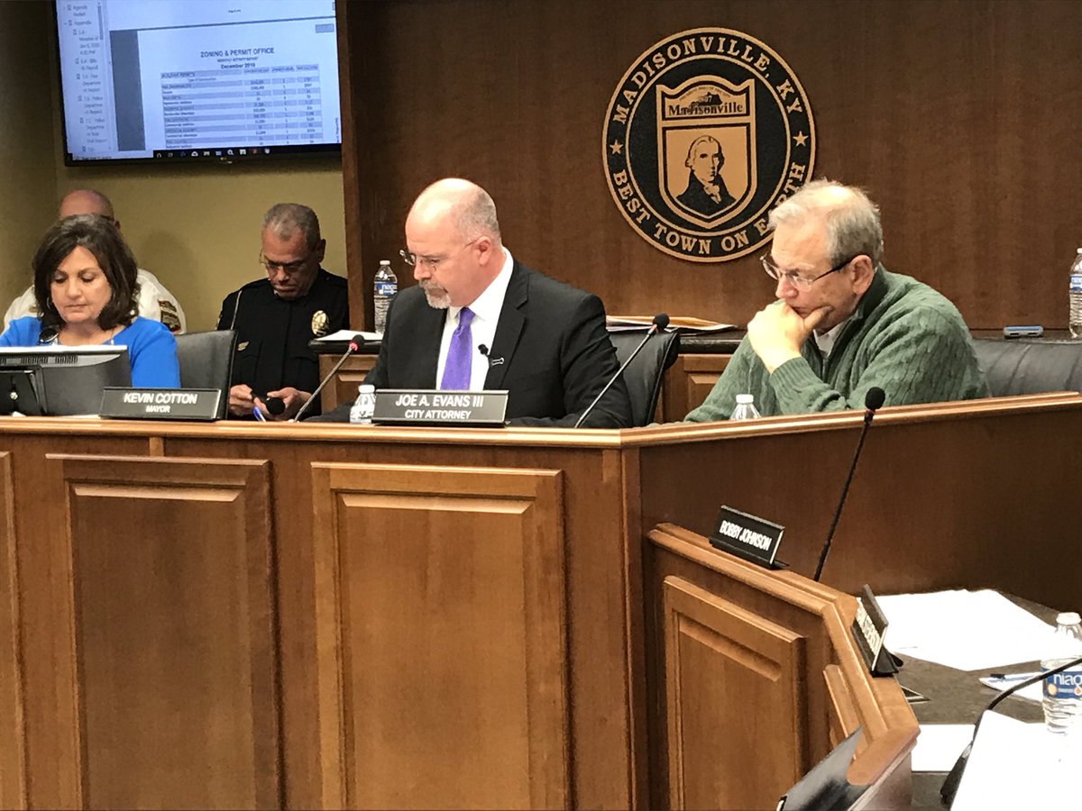 KT_Tercek's tweet photo. Madisonville Mayor, Kevin Cotton talks about entering into a purchase agreement to purchase land is for an agreement with the county to buy around 22 acres of land in the Midtown Commons area to build a sports complex. 

@14News https://t.co/5Wbmyp6X0r