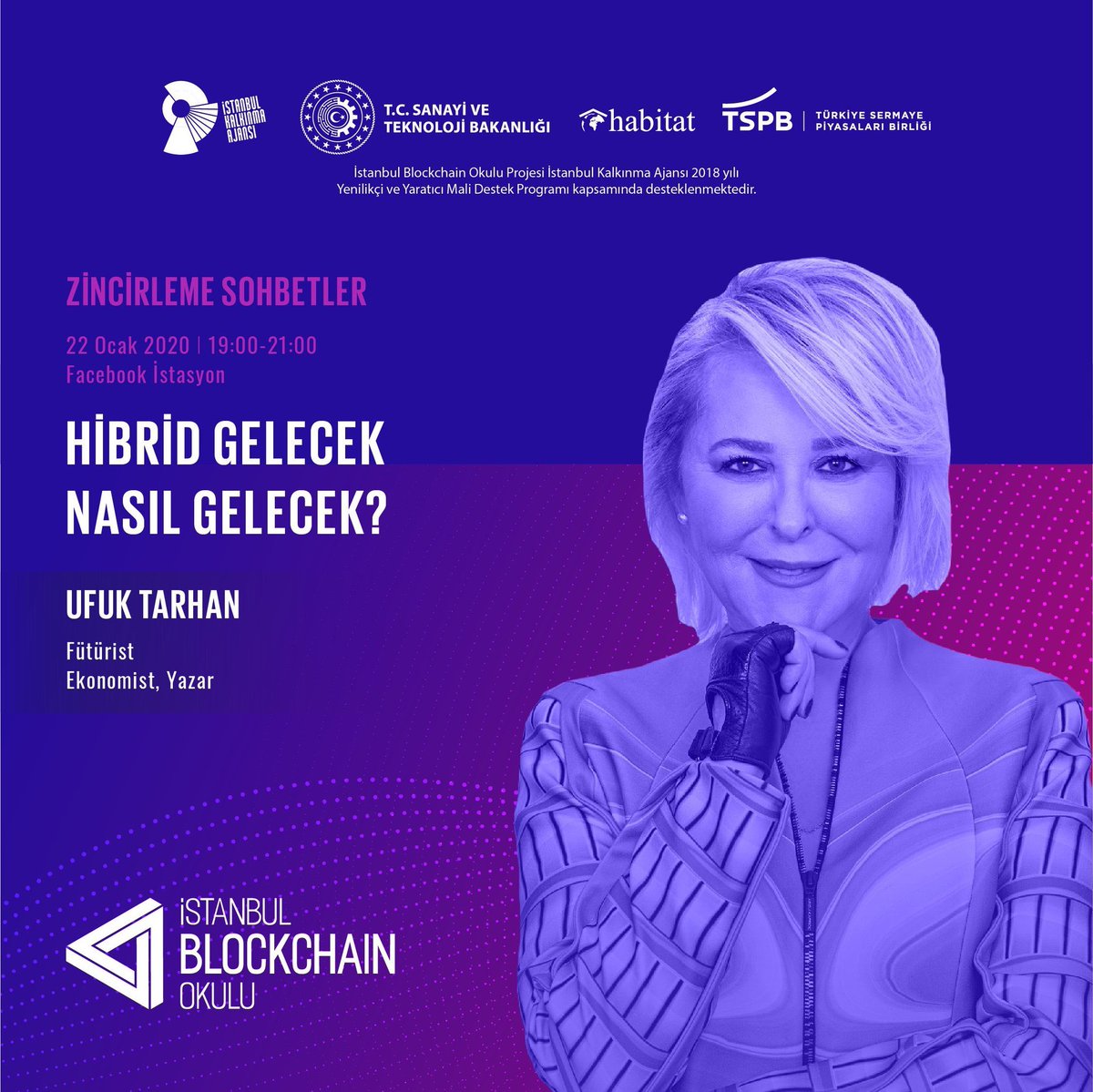 Blockchain Okulu ve #ZincirlemeSohbetler devam ediyor. Bu hafta @ozanonat ın konuğu benim. Soru-cevaplı sohbete, #Facebook Istasyon'a bekleriz. 22 Ocak Çarşamba, 19:00 #blockchain #ufuktarhan #tinsan #futurist @habitatdernegi #facebookistasyon