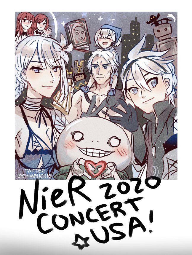 A tribute to Replicant/Gestalt! I'll be handing out these Polaroid style photo prints at the NieR concert in Chicago and LA!! ?? 