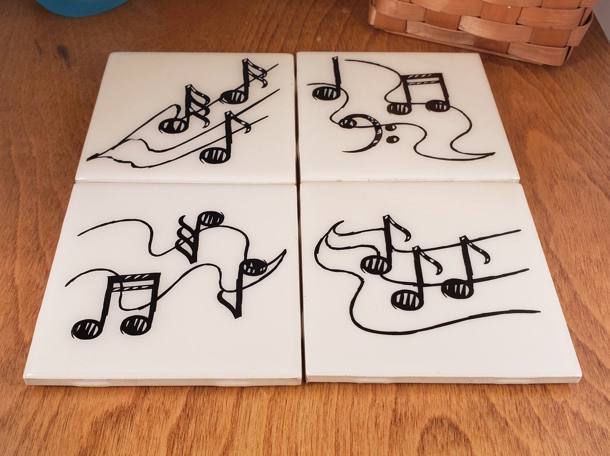 dovesclosetinc's tweet photo. Excited to share the latest addition to my #etsy shop: Music Notes Coasters Set of Four, Set of Drink Coasters, Music Note Tile Coasters, Handmade Coasters #housewares #coaster #white #black #ceramic #drinkcoaster #tilecoaster #musiccoaster https://t.co/FxTV59NaGI https://t.co/mc69j4Szwc