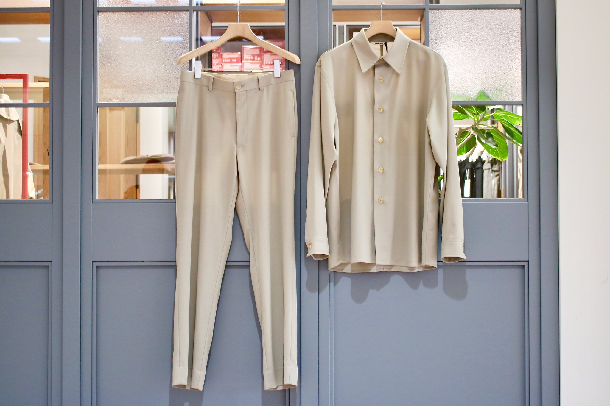 20SS HARD TWIST WOOL DOBBYセットアップ AURALEE】 HARD TWIST WOOL DOBBY セットアップ