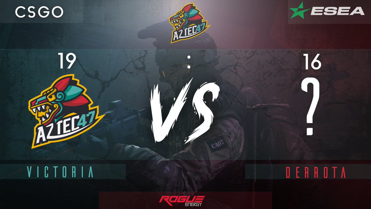 Aztec47E's tweet photo. El día de ayer nos enfrentamos a #LankySpelunlkers en nuestro tercer partido de #ESEA ganando 19-16, por lo tanto, nos colocamos 1-0-2 en la liga #intermediate #GoAztec47🇲🇽 https://t.co/nnGglM7Yy3