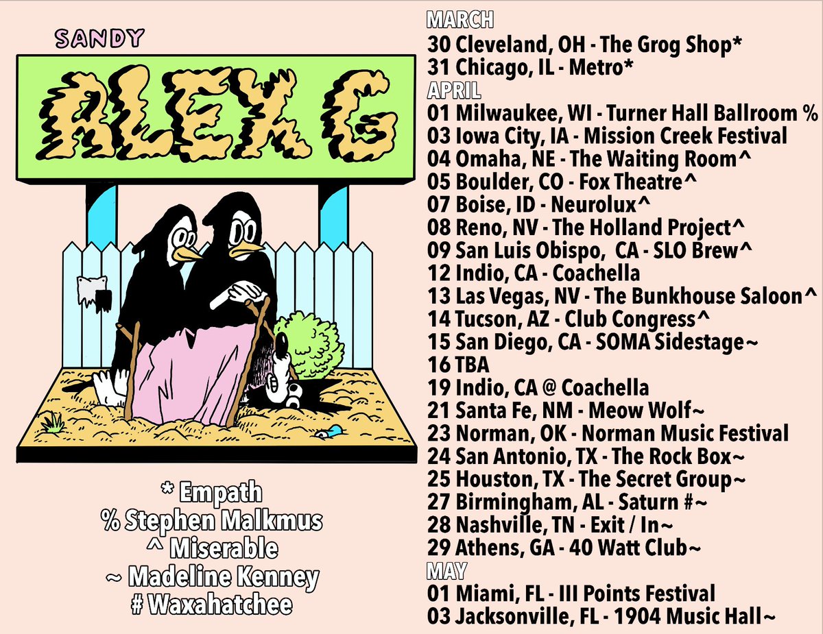 just announced... tix on sale fri 1/24 @ 10am local