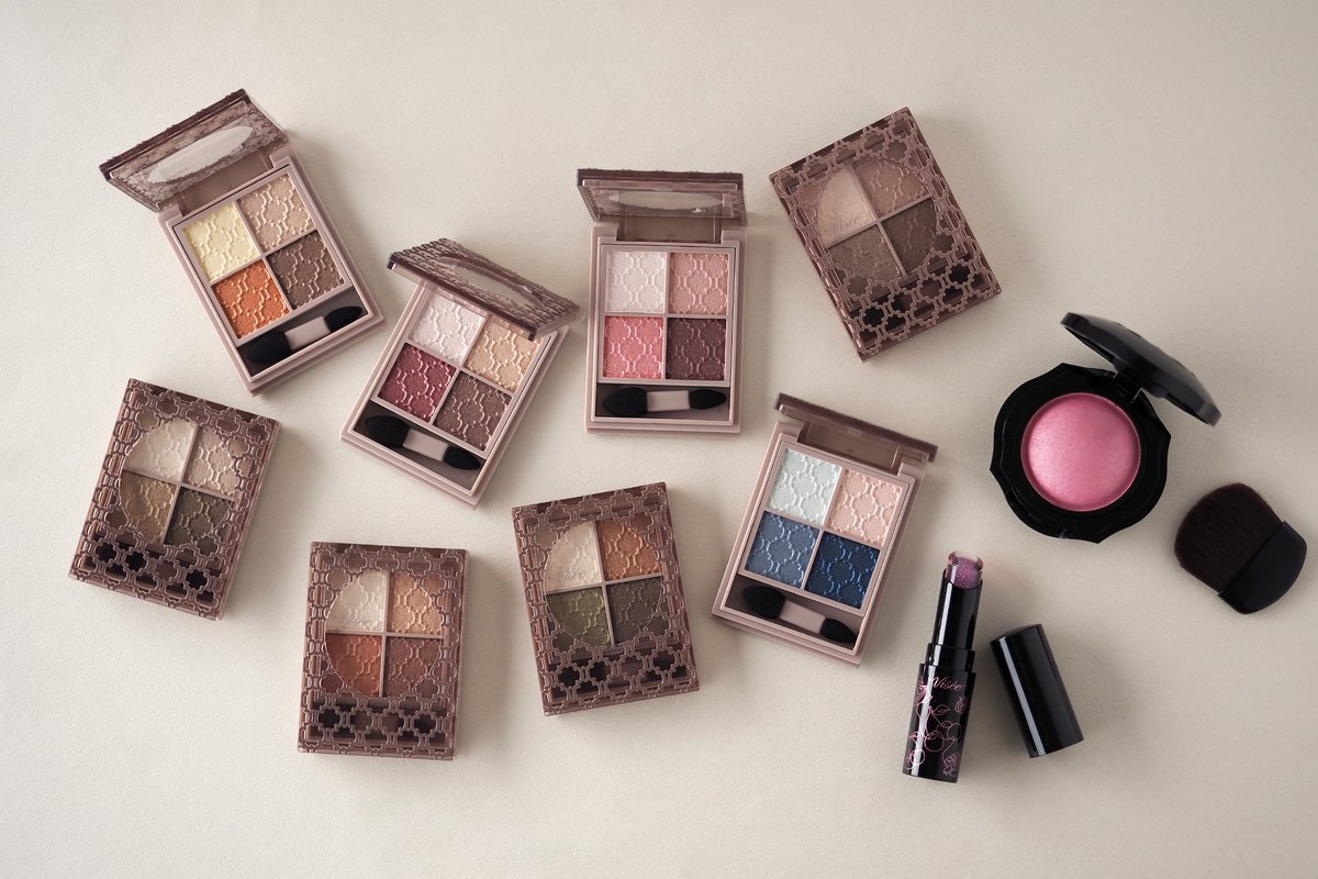 Favor フェイバー 年2月16日 ヴィセ リシェから人気アイシャドウパレット グロッシーリッチ アイズ N がカラバリをアップデートして新発売 同日発売のチークの新色とリップの限定色も一緒にご紹介します Visee Official T Co