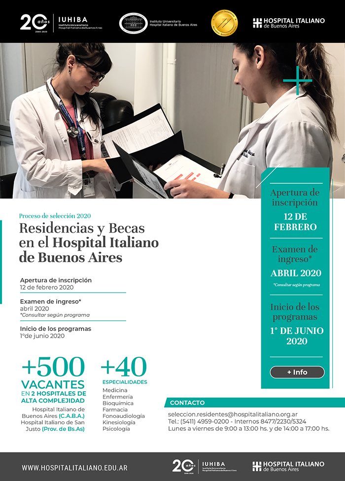 Residencias Hospital Italiano de San Justo tweet media