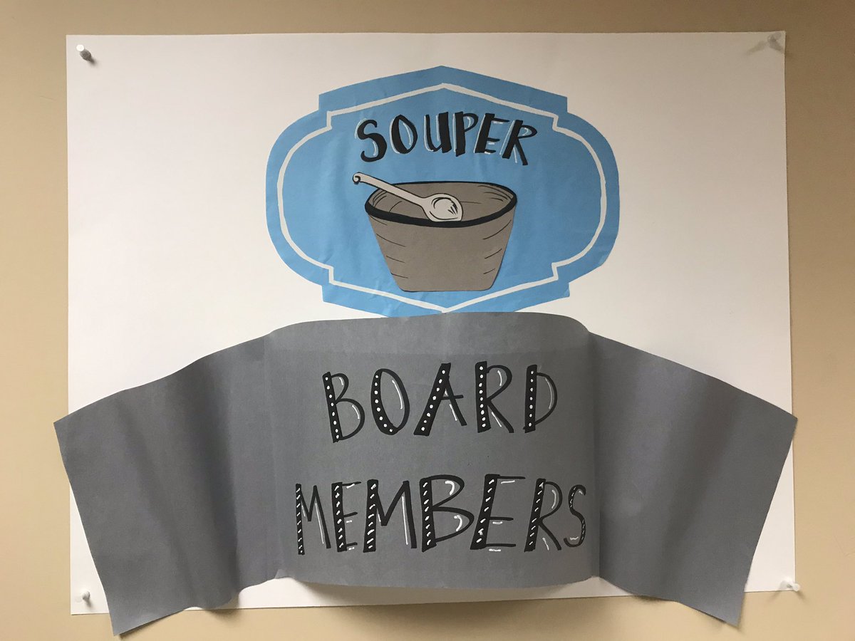So thankful for our School Board!  We treated them to a soup bar tonight to show our appreciation! ❤️