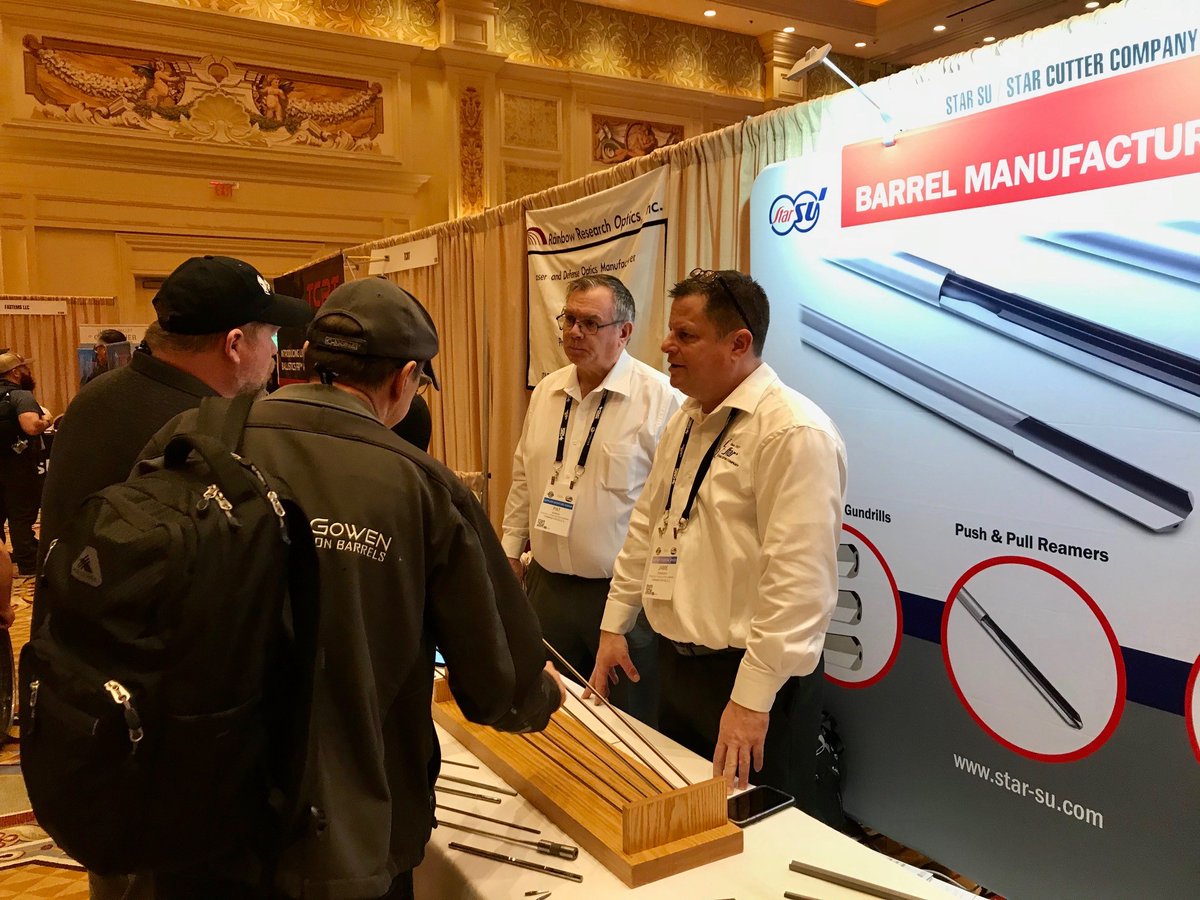 StarSUllc's tweet photo. Great traffic as #shotshow2020 kicks off with the 4th Annual SHOT Week Supplier Showcase. Star SU / Star Cutter Company booth 51535.
#barrelmanufacturing #gundrills #pullreamers #riflebuttons #deepholetwistdrills #SRTreamers #PCDtooling #firearms #SHOTShow SHOT Show https://t.co/rJOxDOHdOx