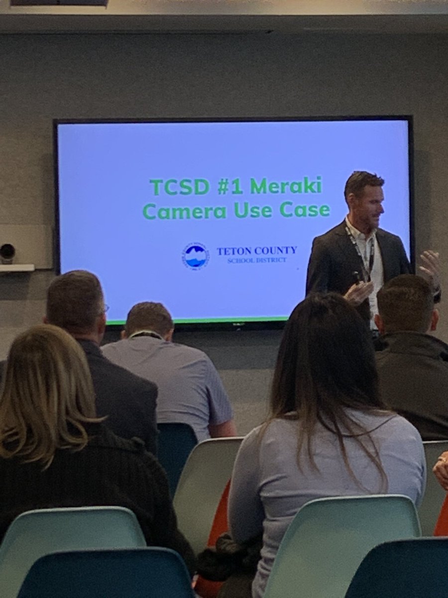 DrBrittonHart's tweet photo. Great presentation and dialogue how @TetonSchools is leveraging the use of video technology to enhance safety and security! @gk_chapman #K12ITC https://t.co/ZiNlRR4TV2
