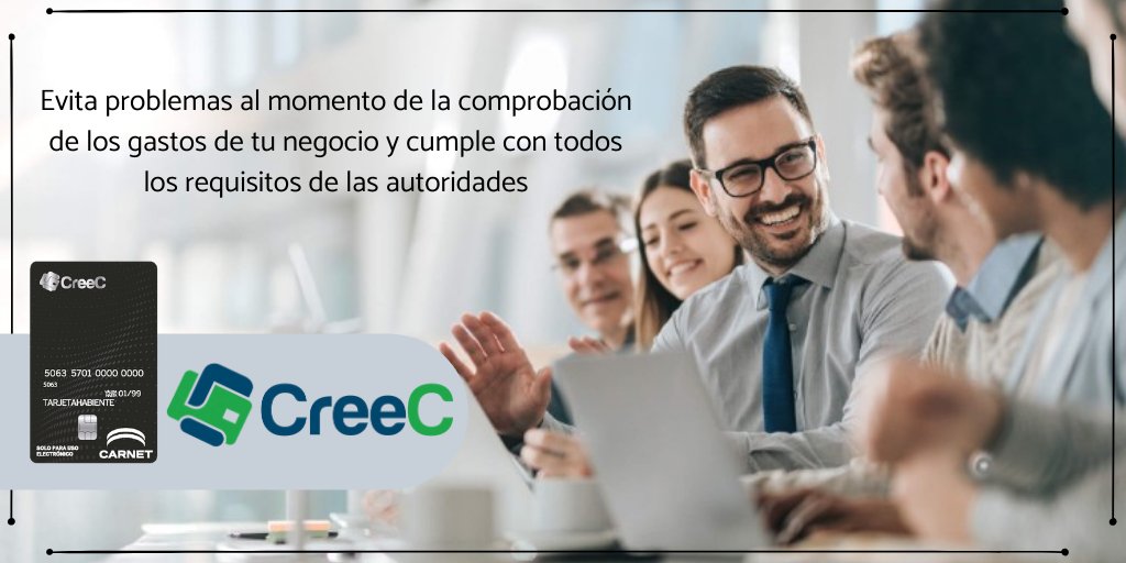 Evita problemas en la comprobación de los gastos de tu negocio con tu Tarjeta CreeC #Empresarial
Visita nuestra página en línea para más información:
creectarjetaempresarial.com/descripcion

#CreeContigo
