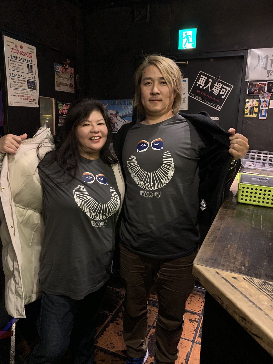 sugalmy's tweet photo. 昨夜のrise。 偶然にもケンジさんとペアルック🤩  スティーブンのシャツ愛用してます😍
#StephanNance https://t.co/amFZ3bre1B