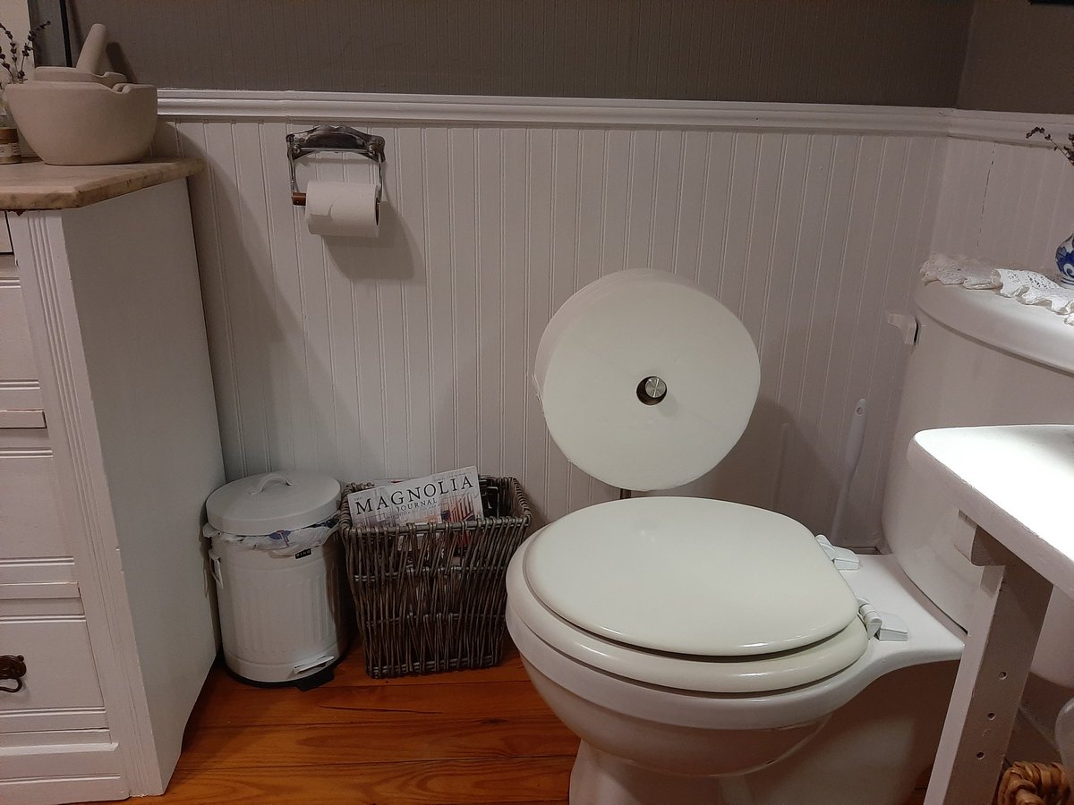 PoulinPolitics's tweet photo. @kuhb00m and @APRcoffee I got my wife, @emgmusic8 a special birthday present, the @Charmin #foreverroll since she poops more than a #BearShitsInTheWoods.
Does it go with her @joannagaines inspired decor? @chipgaines
#MagnoliaJournal https://t.co/4NYWf6lUiS
