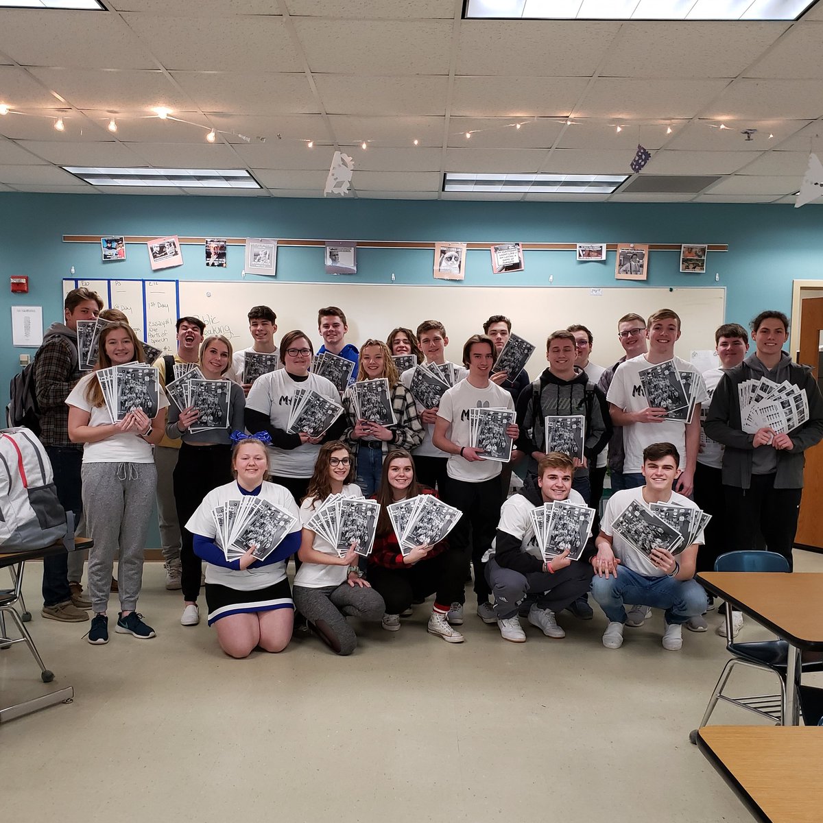 Man, these kids do great things! Today we handed out the winter print. They put up with my family photos that I insist on taking every time. Tomorrow we plan for February.  Looking forward to seeing what is to come. #MagFam #owatonnaproud #adviseradmiration